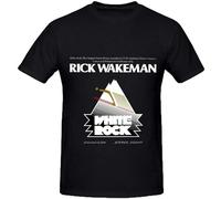 Rick Wakeman White Rock Funk - Camiseta ajustada para hombre, cuello redondo, color negro, Negro, M