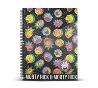 Rick y Morty Psycho-Cuaderno Papel Cuadriculado DIN A4