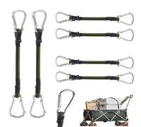 RICKMASK Cable elástico Resistente de 6 Piezas,8 mm x 30cm Cuerdas tensoras Banda elástica con mosquetón,Pulpos Elasticos,Tensor de Goma con Ganchos,para Acampar, Equipaje, Viajes