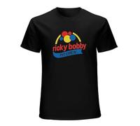 Ricky Bobby Movie Race Car Vintage Men's T-Shirt Unisex Black Cotton Hip Hop Print tee Shirts M