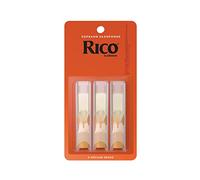 Rico 1.5 Strength Reeds for Soprano Sax (Pack of 3)