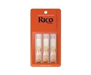 Rico 1.5 Strength Reeds for Soprano Sax (Pack of 3)