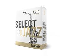 Rico Cañas para saxo alto Select Jazz, corte francés, resistencia 3/blandas, paquete de 10, RSF10ASX3S