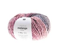 Rico Creative Melange Chunky FB. 60 ovillos de Lana, Grosor de Aguja 6 - 7 mm con Degradado.