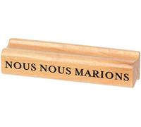 Rico Design 7038.05.14 sello de madera Nos casamos Naturaleza