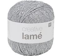 Rico Design Hilo de 25 g, 135 m de plata