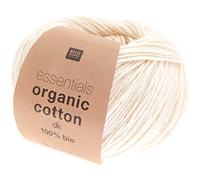 Rico Design Essentials Organic Cotton DK Color 02 - Hilo de algodón orgánico para punto o ganchillo