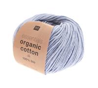 Rico Design Essentials Organic Cotton DK - Hilo de algodón orgánico para tejer o ganchillo (15 Dove Blue)