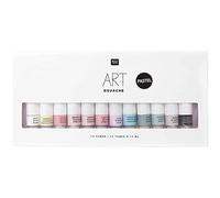 Rico Design Estuche de témperas - Colores Pastel - 12 x 12 ml