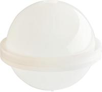 Rico Design Molde de silicona con forma de bola, diámetro de 9 cm, altura de 2 piezas, 10,5 cm de diámetro, 400 ml, capacidad de relleno, molde de modelado, fundición de resina