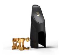 Rico Gold Plated H-Ligature and Cap for Tenor Sax with Metal Link Mouthpiece