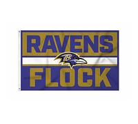 Rico Industries Bandera de fútbol Baltimore de la NFL, 90 x 152 cm, para Interior o Exterior, decoración del hogar