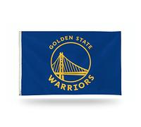 Rico Industries Bandera para mujer de la NBA Golden State Warriors 3 de una sola cara con ojales, color del equipo, 1.5