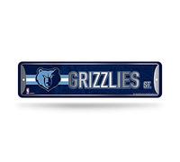 Rico Industries Cartel de metal de la NBA Memphis Grizzlies (4 x 15 pulgadas) - ideal para decoración de la cueva del hogar, dormitorio, hombre