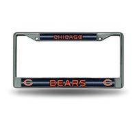 Rico Industries Desconocido NFL Bling Chrome Plate Frame, Unisex Hombre Mujer, Cromado