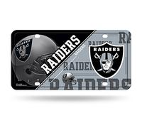 Rico Industries, Inc. Oakland Raiders 112756 New Split Design - Placa metálica de Aluminio para matrícula
