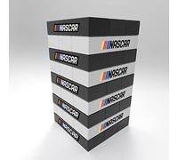 Rico Industries NASCAR Logo Mini Torre de equipo de viaje Mini Torre de equipo de viaje - Juego de apilamiento de madera