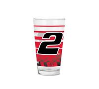 Rico Industries NASCAR Racing Austin Cindric - Vasos de pinta de 473 ml con logotipo impreso digitalmente, vaso clásico, ideal para uso diario