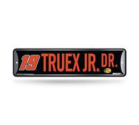 Rico Industries NASCAR Racing Martin Truex Jr - Letrero de calle de metal de 4 x 15 pulgadas, decoración del hogar, dormitorio, oficina, cueva de hombre