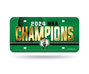 Rico Industries NBA Basketball Boston Celtics 2024 NBA Champions - Etiqueta de Metal para automóvil, 6 x 12 Pulgadas, Ideal para Camiones/Autos/SUV