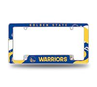 Rico Industries NBA Basketball Golden State Warriors Wave - Marco de matrícula Cromado de 12 x 6 Pulgadas para automóvil/camión/SUV