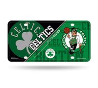 Rico Industries NBA Boston Celtics - Etiqueta de metal dividida para automóvil, 8.5 x 11 pulgadas, ideal para camiones/coches/SUV