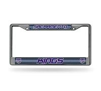 Rico Industries NBA Glitter Bling Chrome Plate Frame, FCGL80001, Cromado, 12 x 6-Inch