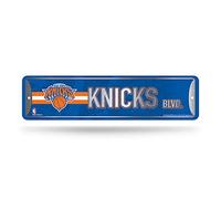 Rico Industries NBA New York Knicks - Cartel de metal para decoración del hogar (4 x 15 pulgadas), ideal para el hogar, oficina, dormitorio y cueva de hombre, hecho