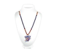 Rico Industries NBA Oklahoma City Thunder Team Logo Mardi Gras Style Beads 3 x 24-