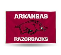 Rico Industries NCAA Banner Bandera 3 pies por 5 pies, FGB360104, Arkansas Razorbacks, 3x5 Foot