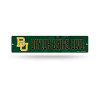Rico Industries NCAA Baylor Bears - Cartel de plástico para decoración de calle de 16 pulgadas, verde, 3.75 x 16 pulgadas