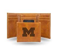Rico Industries NCAA - Cartera Plegable con Grabado láser, Color marrón, LETRI220001BR, marrón, 5.75 x 7-Inches