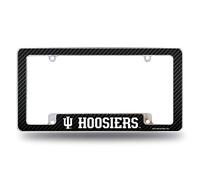 Rico Industries NCAA Indiana Hoosiers - Marco de matrícula Cromado Negro de 12 x 6 Pulgadas para automóvil/camión/SUV