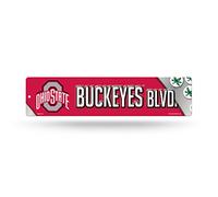 Rico Industries NCAA Ohio State Buckeyes - Letrero de plástico de 16 pulgadas