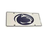 Rico Industries NCAA Penn State Nittany Lions White Metal Auto Tag 8.5" x 11" - Great for Truck/Car/SUV