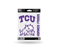 Rico Industries NCAA TCU TCU Triple Spirit Stickers Decoraci n para el hogar para fan ticos de los deportes Multicolor Talla nica