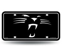 Rico Industries NFL Carolina Panthers Metal Auto Tag 8.5 x 11 Pulgadas, Ideal para Camiones/Coches/SUV