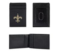 Rico Industries NFL Cartera con Bolsillo Delantero Bordado - Excelente Regalo, New Orleans Saints., Bolsillo Delantero, Santos de Nueva Orleans, Santos de Nueva Orleans