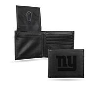 Rico Industries NFL - Cartera Plegable con láser, Color Negro, Negro (Negro) - LEBIL1401BK
