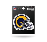 Rico Industries NFL Corto Deporte para, NFL Los Angeles RAMS Short Sport Decal, Retro, Dorado