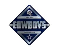 Rico Industries NFL Dallas Cowboys Metal Crossing Sing - Decoración del hogar perfecta para dormitorio, cueva de hombre, garaje