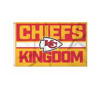 Rico Industries NFL Football Kansas City Chiefs Bold 3' x 5' Banner Flag Single Sided - Indoor or Outdoor - Home Décor