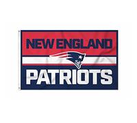Rico Industries NFL Football New England Patriots - Bandera audaz de 3 x 5 pies, de una cara, para interiores o exteriores, decoración del hogar