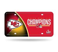 Rico Industries NFL Kansas City Chiefs Super Bowl Liv Champions Placa de Metal