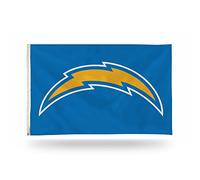 Rico Industries NFL Los Angeles Chargers - Bandera de una sola cara de 3 pies por 5 pies con ojales