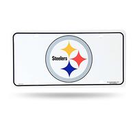 Rico Industries NFL Metal Auto Etiqueta, Unisex, Team Color