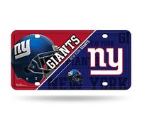 Rico Industries NFL New York Giants - Placa de Metal para matrícula, Color del Equipo, Talla única