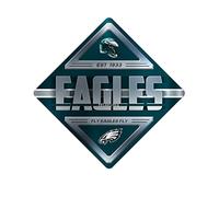 Rico Industries NFL Philadelphia Eagles - Canto cruzado de metal - Decoración del hogar perfecta para dormitorio, cueva de hombre, garaje