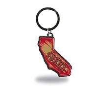 Rico Industries NFL San Francisco 49ers - Llavero con forma de estado (5 x 7,6 cm)