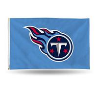 Rico Industries NFL Tennessee Titans - Bandera de una sola cara con ojales de 3 pies por 5 pies